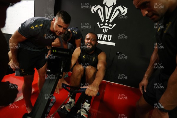 230625 - Wales Rugby Training in the heat chamber - Josh Macleod during training