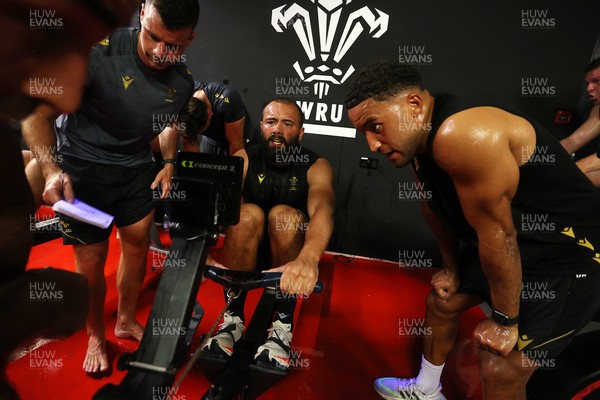 230625 - Wales Rugby Training in the heat chamber - Josh Macleod during training