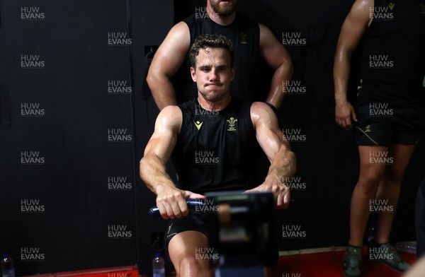 230625 - Wales Rugby Training in the heat chamber - Kieran Hardy during training