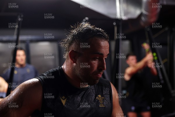 230625 - Wales Rugby Training in the heat chamber - Liam Belcher during training