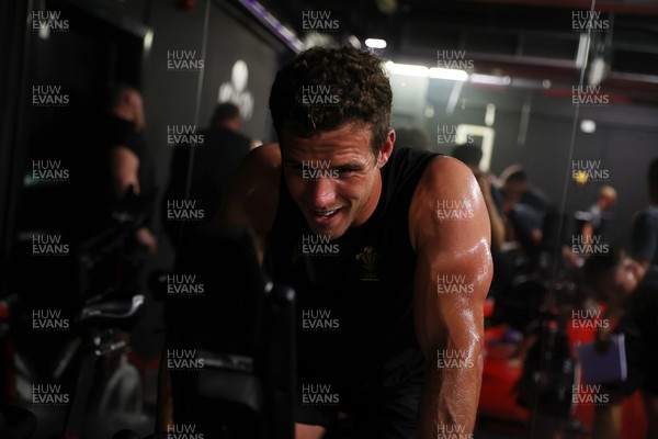 230625 - Wales Rugby Training in the heat chamber - Kieran Hardy during training
