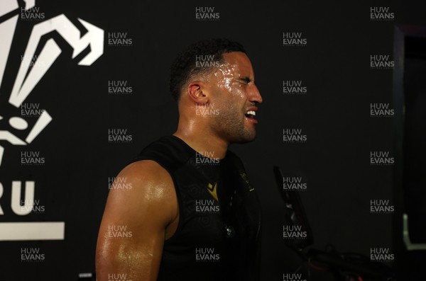 230625 - Wales Rugby Training in the heat chamber - Keelan Giles during training