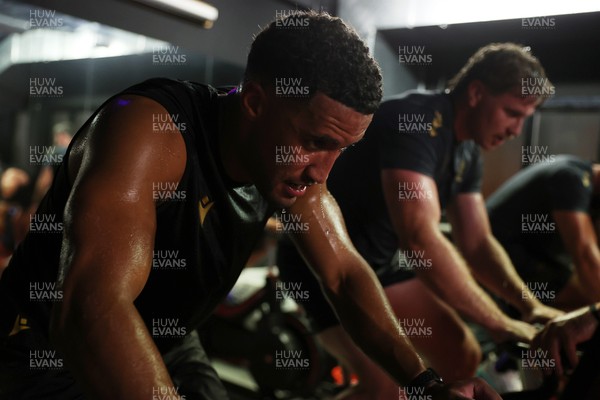 230625 - Wales Rugby Training in the heat chamber - Keelan Giles during training