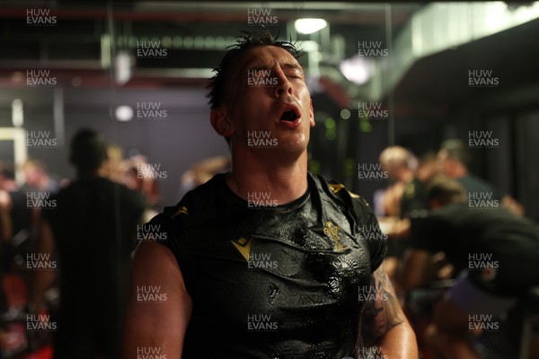 230625 - Wales Rugby Training in the heat chamber - Josh Adams during training
