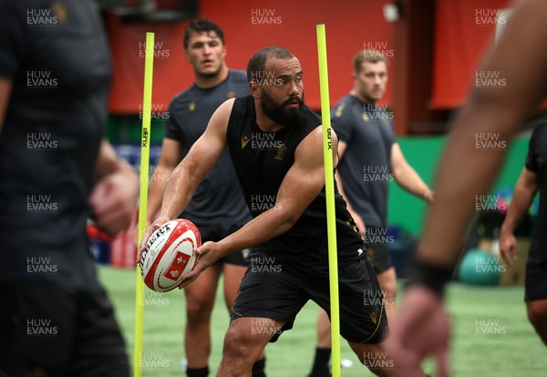 230625 - Wales Rugby Training in the heat chamber - Josh Macleod during training