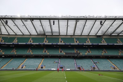 060226 - Wales Rugby kicking session at Twickenham ahead of their first Six Nations game against England - General View