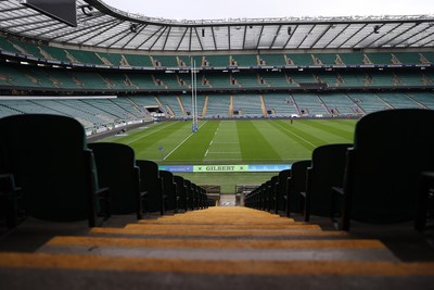 060226 - Wales Rugby kicking session at Twickenham ahead of their first Six Nations game against England - General View