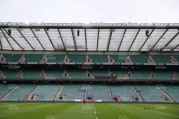 060226 - Wales Rugby kicking session at Twickenham ahead of their first Six Nations game against England - General View
