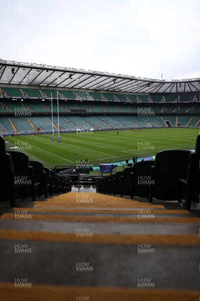 060226 - Wales Rugby kicking session at Twickenham ahead of their first Six Nations game against England - General View