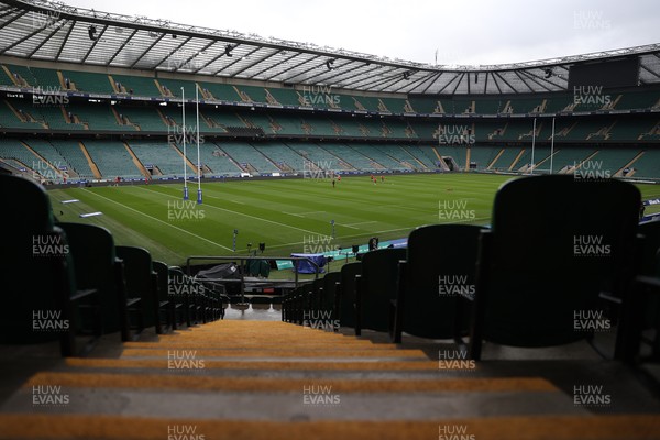 060226 - Wales Rugby kicking session at Twickenham ahead of their first Six Nations game against England - General View