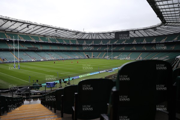060226 - Wales Rugby kicking session at Twickenham ahead of their first Six Nations game against England - General View