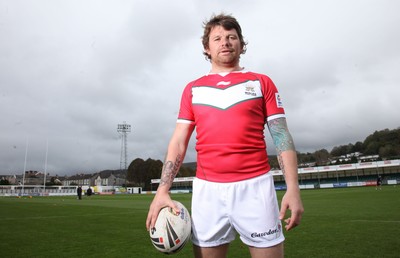 21.10.11 - Wales Rugby League -  Lee Briers, Wales Rugby League Captain, who will lead his team out against Ireland at The Gnoll 