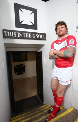 21.10.11 - Wales Rugby League -  Lee Briers, Wales Rugby League Captain, who will lead his team out against Ireland at The Gnoll 