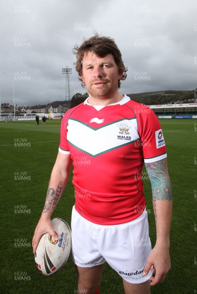 21.10.11 - Wales Rugby League -  Lee Briers, Wales Rugby League Captain, who will lead his team out against Ireland at The Gnoll 