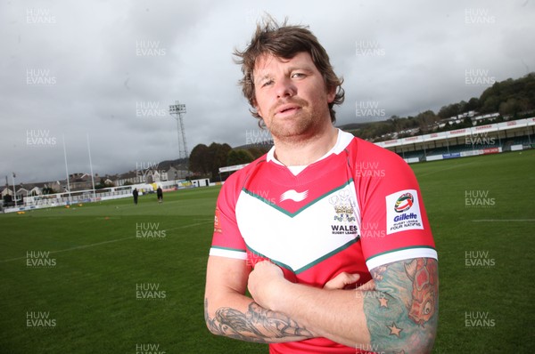 21.10.11 - Wales Rugby League -  Lee Briers, Wales Rugby League Captain, who will lead his team out against Ireland at The Gnoll 
