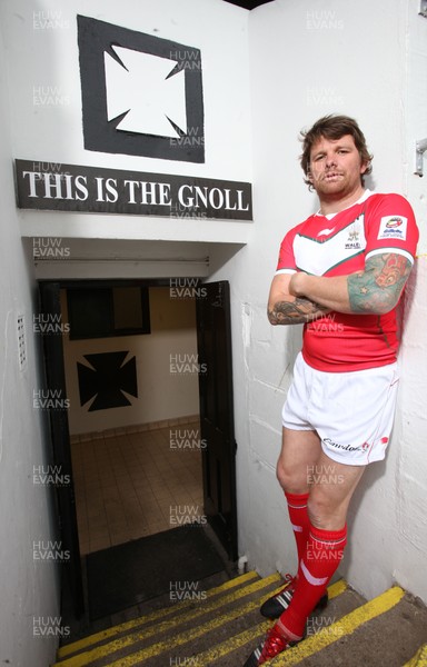 21.10.11 - Wales Rugby League -  Lee Briers, Wales Rugby League Captain, who will lead his team out against Ireland at The Gnoll 
