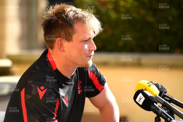 010722 - Wales Rugby Media Interviews - Nick Tompkins talks to media