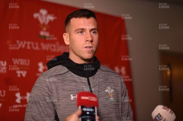011118 - Wales Rugby Media Interviews - Gareth Davies during media interviews