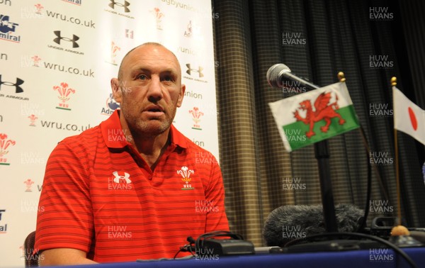 020613 - Wales Rugby Media Interviews -Robin McBryde talks to reporters