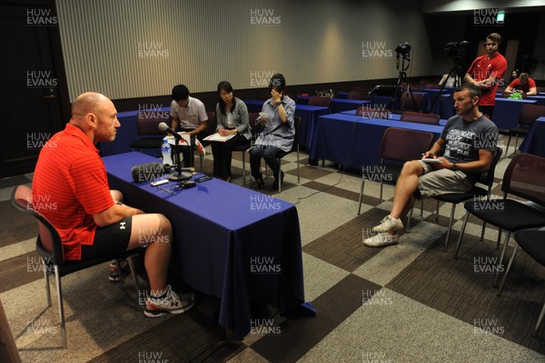 020613 - Wales Rugby Media Interviews -Robin McBryde talks to reporters