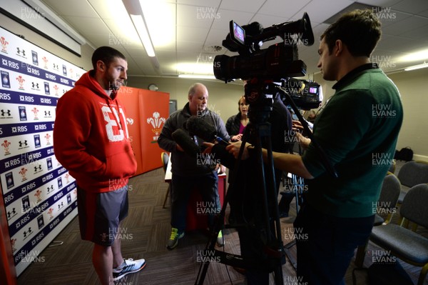 030214 - Wales Rugby Media Interviews -Alex Cuthbert talks to media