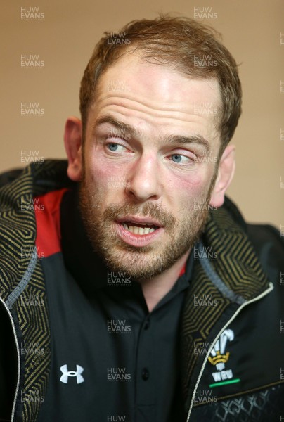 030216 - Wales Rugby Media Interviews - Alun Wyn Jones talks to the media