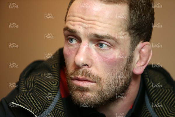 030216 - Wales Rugby Media Interviews - Alun Wyn Jones talks to the media