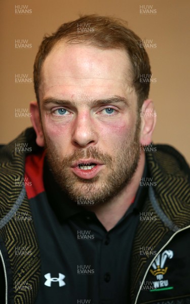 030216 - Wales Rugby Media Interviews - Alun Wyn Jones talks to the media