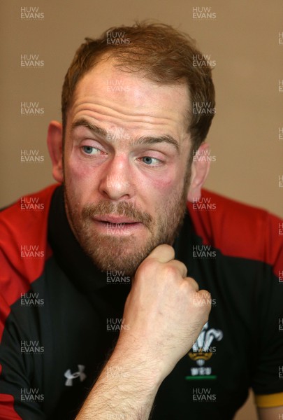 030216 - Wales Rugby Media Interviews - Alun Wyn Jones talks to the media