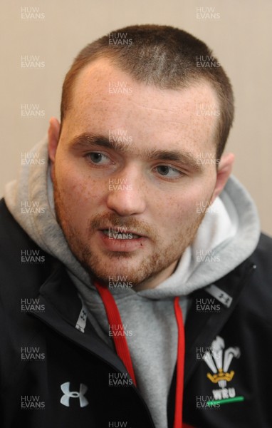 040213 - Wales Rugby Media Interviews -Ken Owens talks to reporters