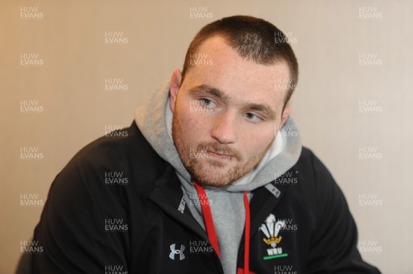 040213 - Wales Rugby Media Interviews -Ken Owens talks to reporters