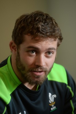 040215 - Wales Rugby Media Interviews -Leigh Halfpenny talks to media