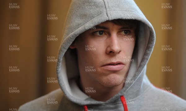 050213 - Wales Rugby Media Interviews -Liam Williams talks to reporters