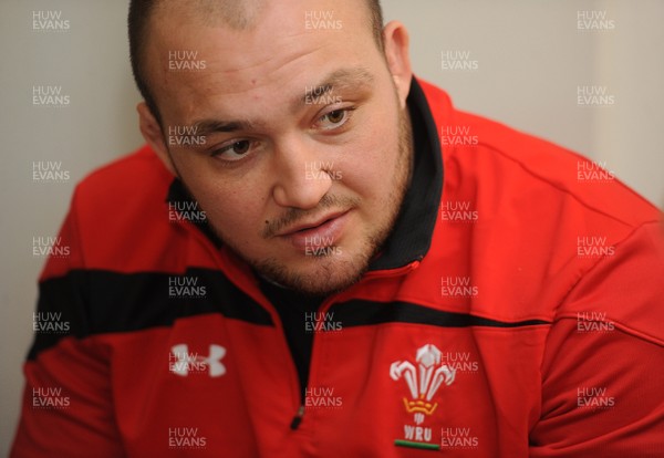 050213 - Wales Rugby Media Interviews -Craig Mitchell talks to reporters