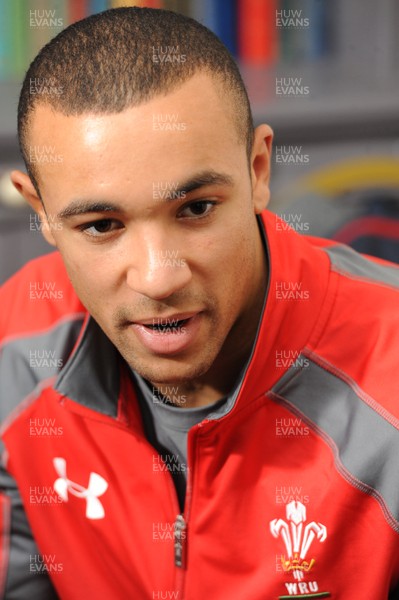 051113 - Wales Rugby Media Interviews - Eli Walker talks to reporters 