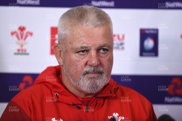 060218 - Wales Rugby Team Announcement - Warren Gatland talks to media