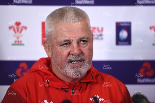 060218 - Wales Rugby Team Announcement - Warren Gatland talks to media