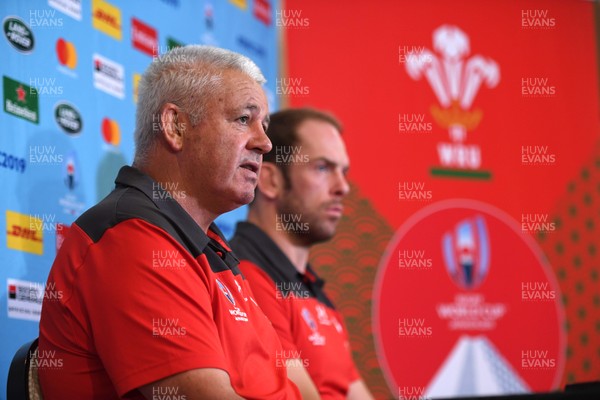 071019 - Wales Rugby Media Interviews - Warren Gatland and Alun Wyn Jones talk to media