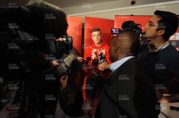 071113 - Wales Rugby Media Interviews -Scott Williams talks to reporters