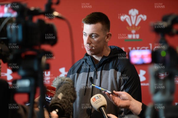 081118 - Wales Rugby Media Interviews -Adam Beard talks to media
