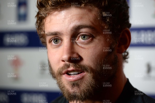 090315 - Wales Rugby Media Interviews -Leigh Halfpenny talks to media