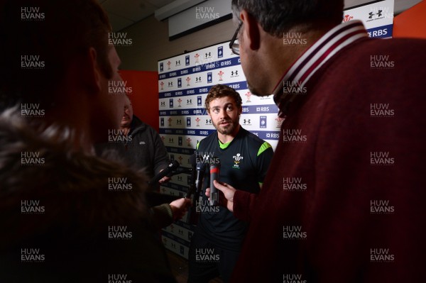 090315 - Wales Rugby Media Interviews -Leigh Halfpenny talks to media