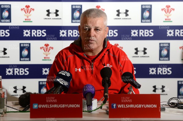 110214 - Wales Rugby Media Interviews -Warren Gatland talks to reporters