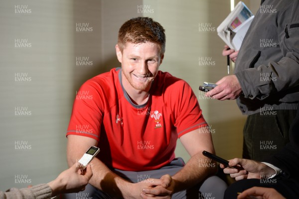 110214 - Wales Rugby Media Interviews -Andrew Coombs talks to reporters