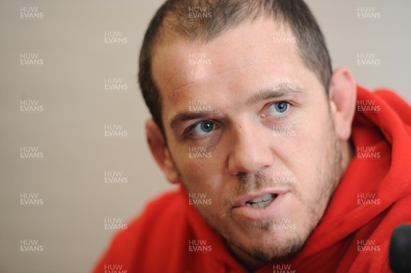 111113 - Wales Rugby Media Interviews -Paul James talks to reporters