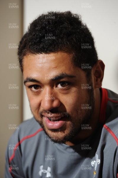 121113 - Wales Rugby Media Interviews -Toby Faletau talks to rporters