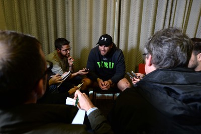 131114 - Wales Rugby Media Interviews -Jamie Roberts talks to media