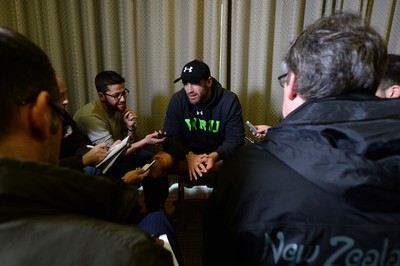 131114 - Wales Rugby Media Interviews -Jamie Roberts talks to media