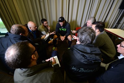 131114 - Wales Rugby Media Interviews -Jamie Roberts talks to media