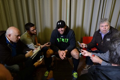 131114 - Wales Rugby Media Interviews -Jamie Roberts talks to media